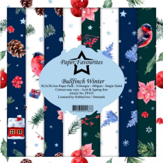 Bloco Papel Scrapbooking Bullfinch Winter PF419