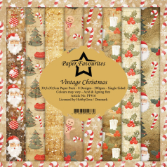 Bloco Papel Scrapbooking Vintage Christmas PF416