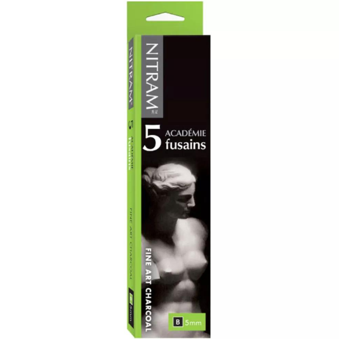 Carvão Vegetal Profissional Academia B 5mm | 5 Pcs