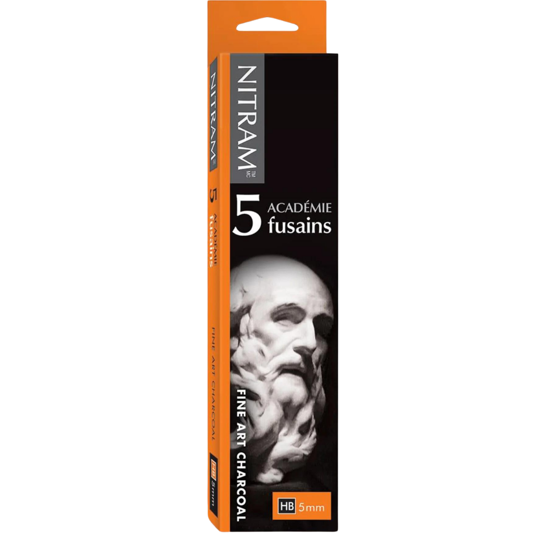 Carvão Vegetal Profissional Academia HB 5mm | 5 Pc