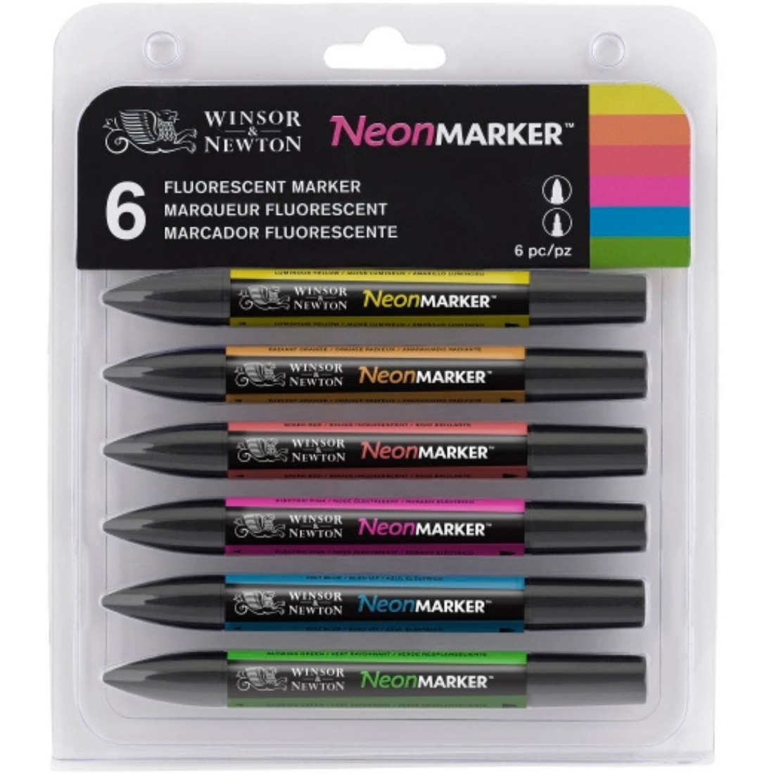 Conjunto Marcadores NeonMarker 6 UNI Winsor & Newton