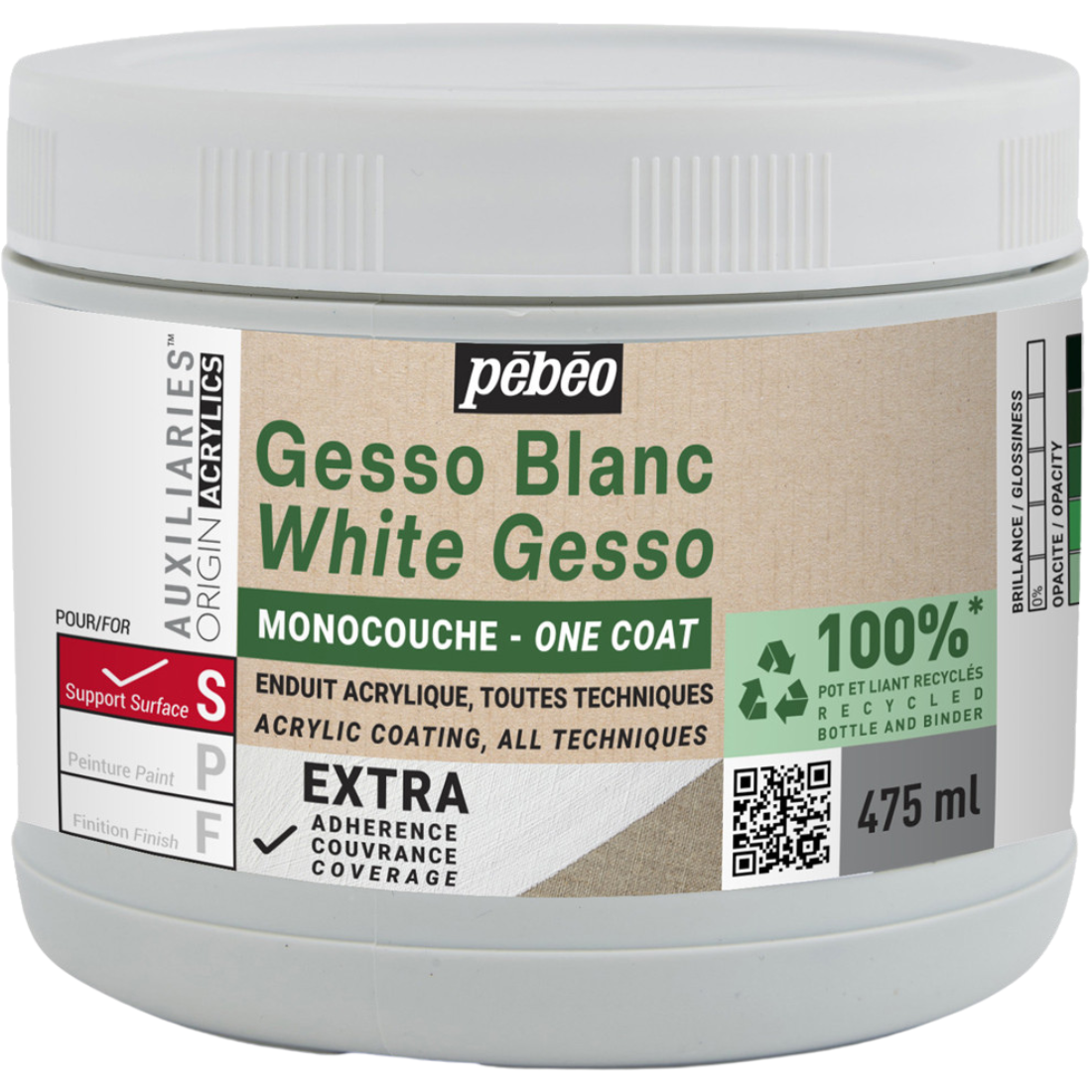 Gesso Acrílico Branco 1 Demão ORIGIN