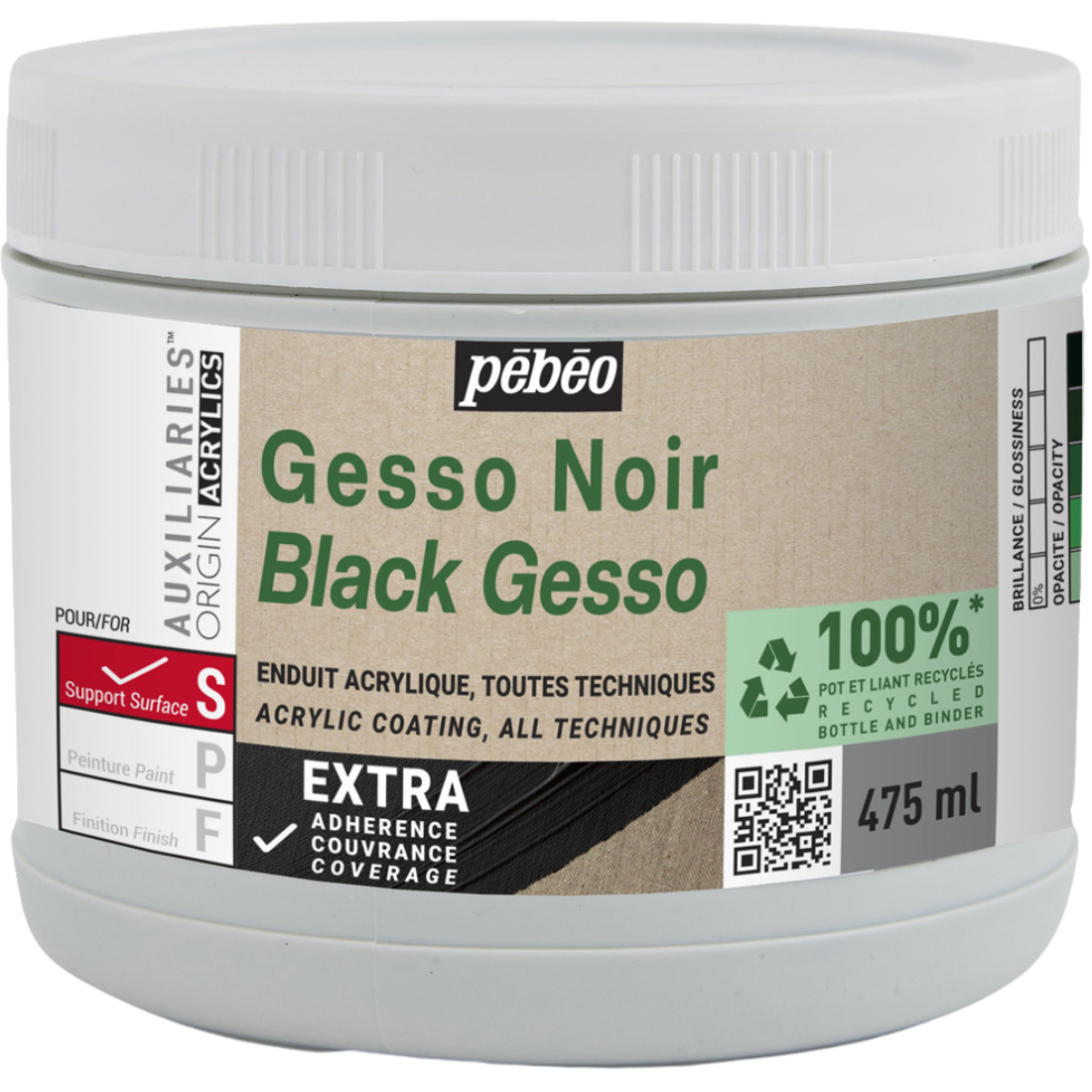 Gesso Acrílico Preto 1 Demão ORIGIN