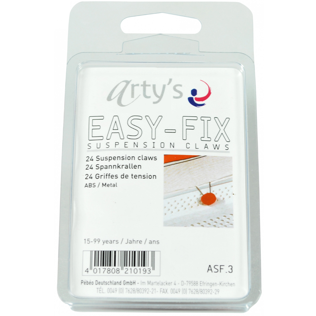 Grampos de Tensão P/ Bastidor de Seda Easy Fix 24P