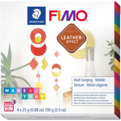 Kit Modelar Fimo Leather Effect Decoração Parede