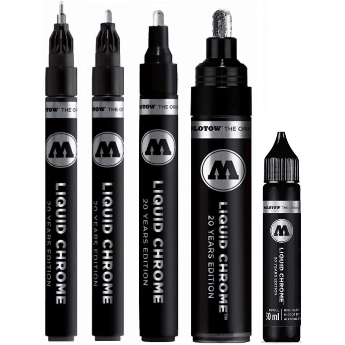 Marcador Liquid Chrome Efeito Espelho Molotow