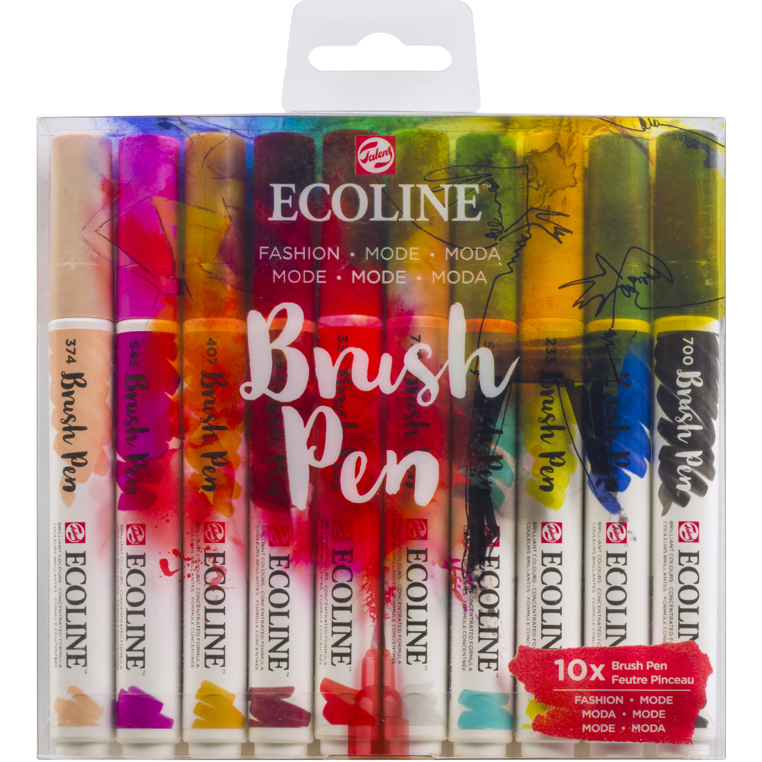 Marcadores Aguarela Brush Pen Ecoline Fashion talens