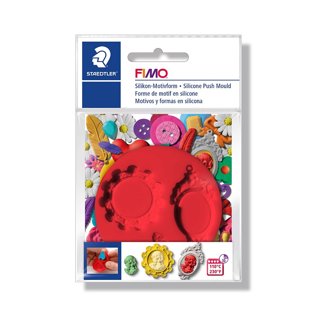 Molde Silicone FIMO Medalhões da STAEDTLER