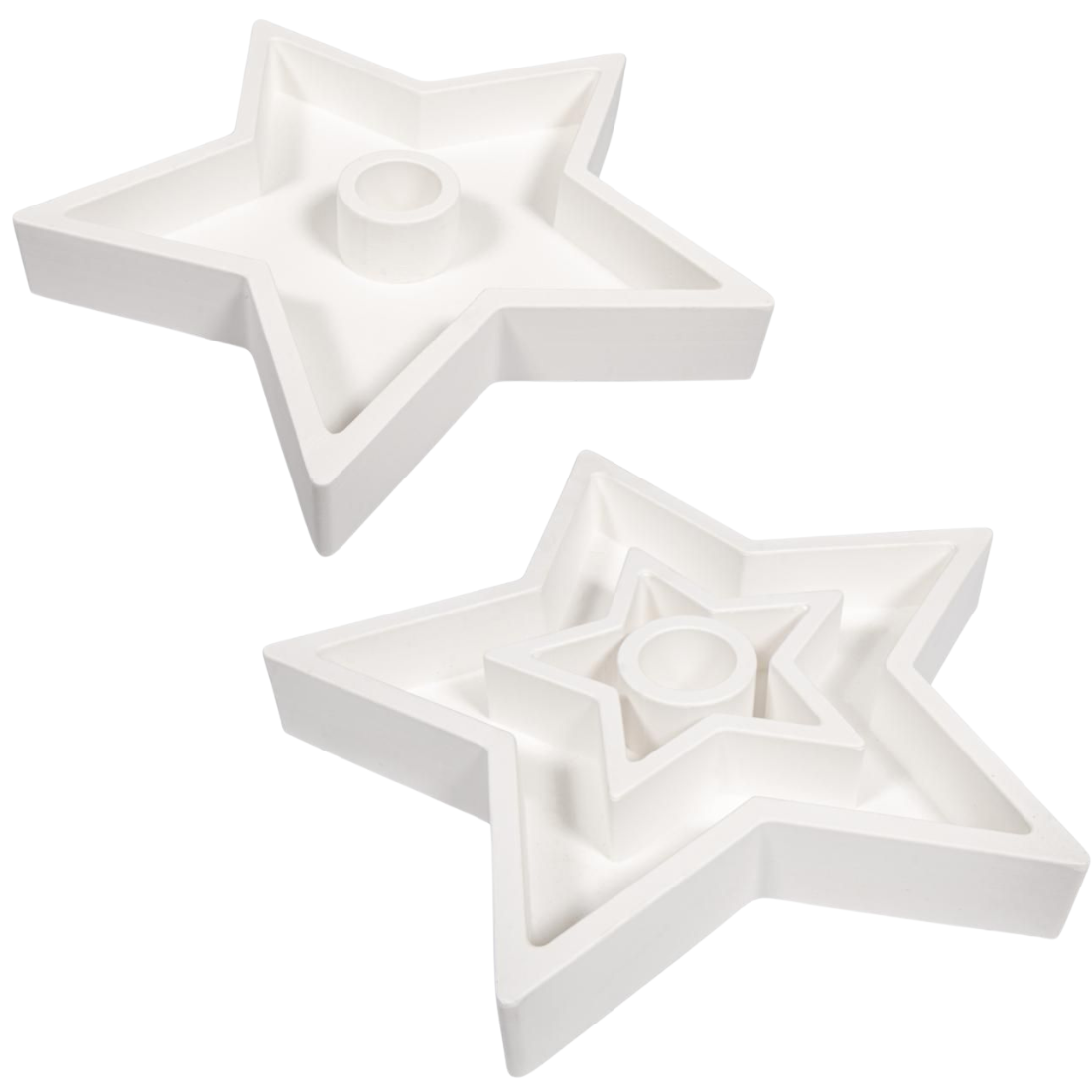 Molde Silicone Castiçal Estrela 18,5X18,5X2,5cm