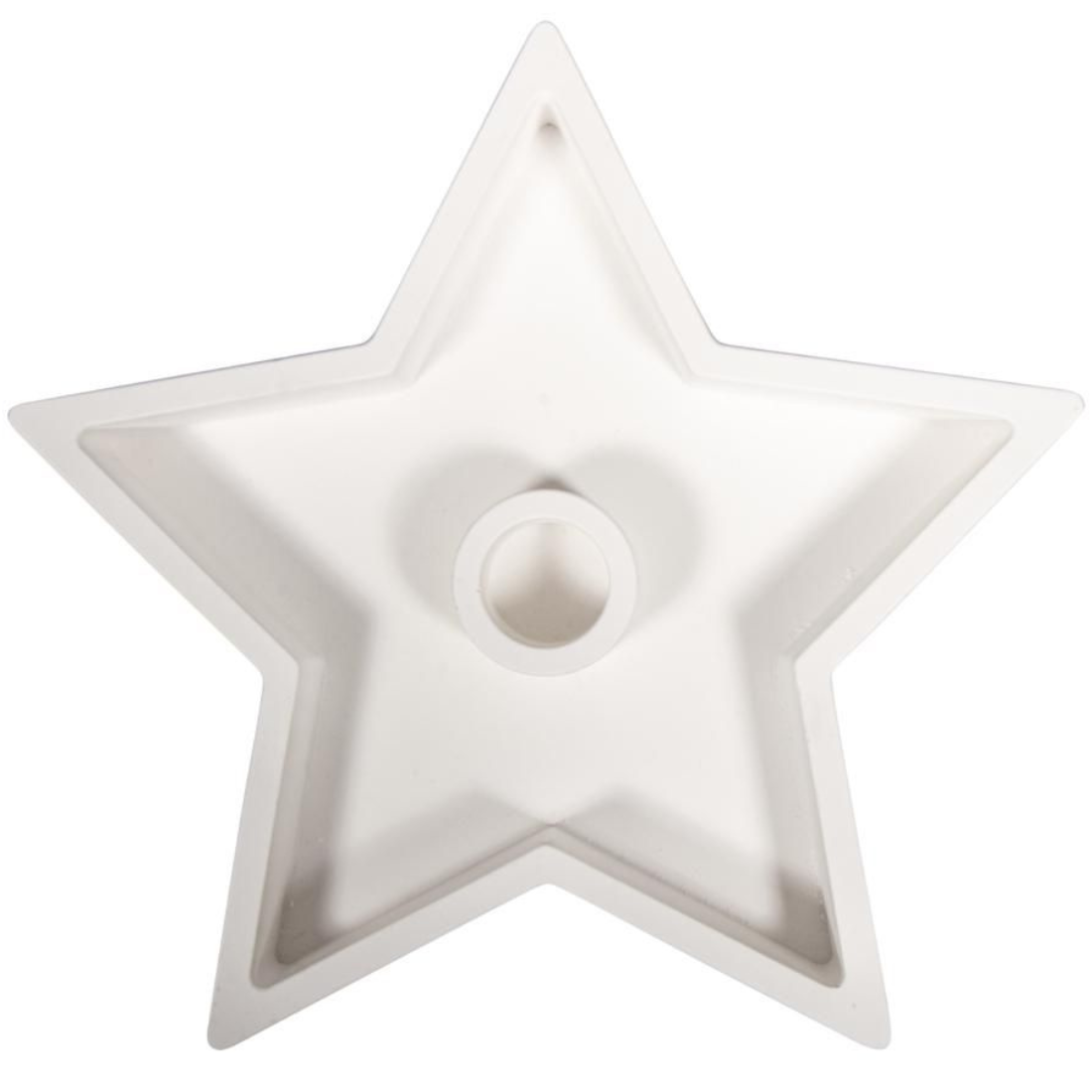 Molde Silicone Castiçal Estrela 18,5X18,5X2,5cm