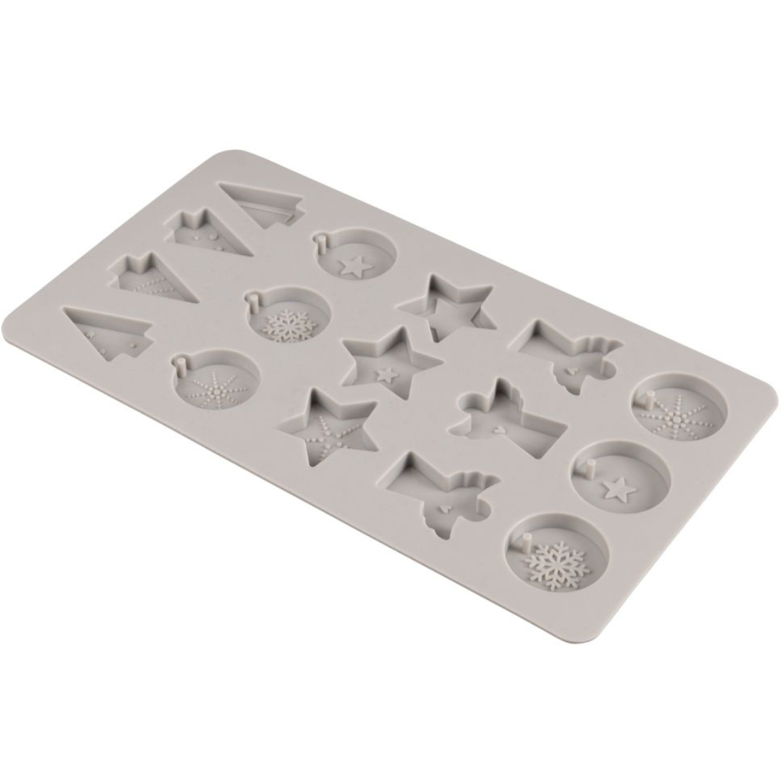 Molde Silicone Mini Pendentes Natal 14,5X26X1cm