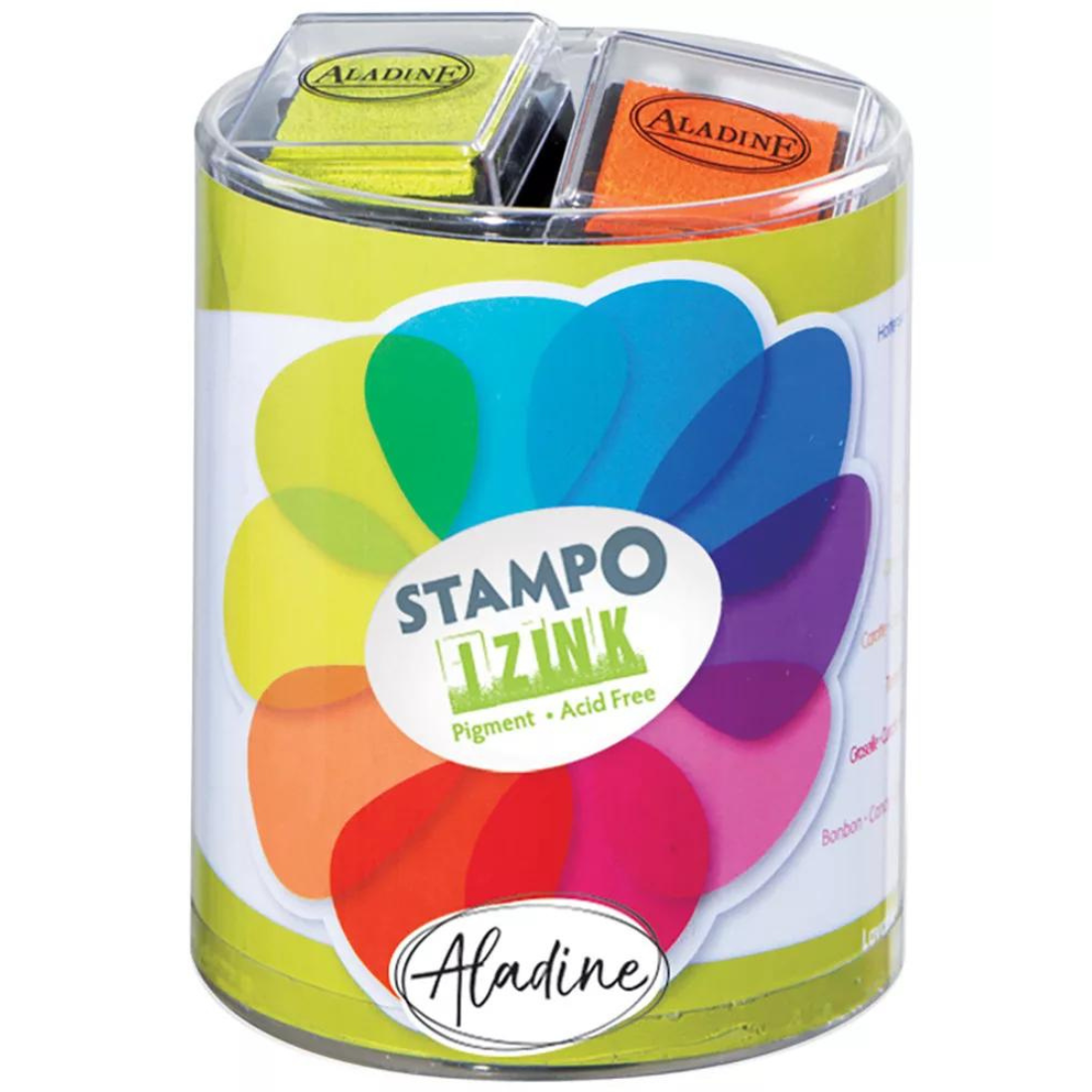 Pack Esponjas Carimbos Izink Cores Vitamina Aladine