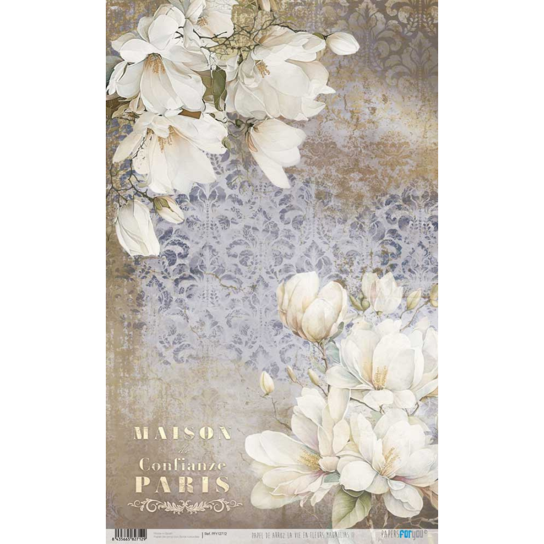 Papel Arroz La Vie Fleurs Magnolias II PFY|12712