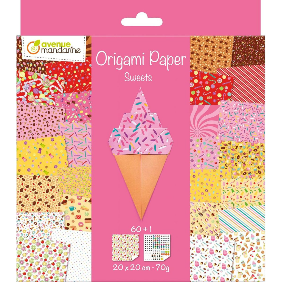 Papel Origami Sweets 60 Pcs