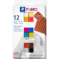 Pasta Modelar Fimo Leather Effect Couro