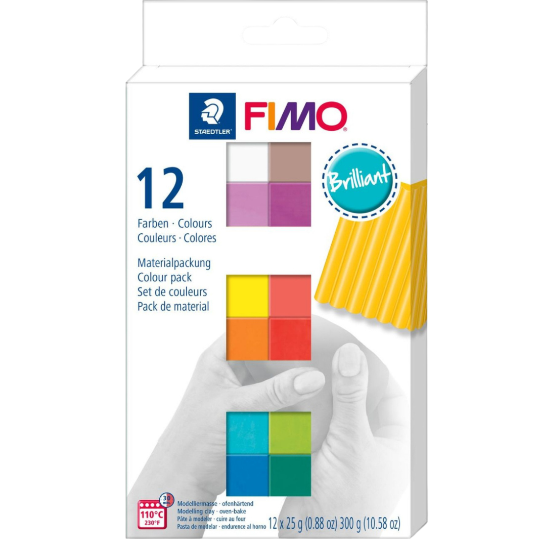 Pasta Modelar Fimo Soft Cores Brilhantes staedtler