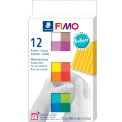 Pasta Modelar Fimo Soft Cores Brilhantes