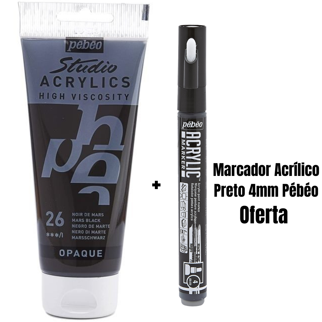 Set Acrílico Studio Primários + Oferta