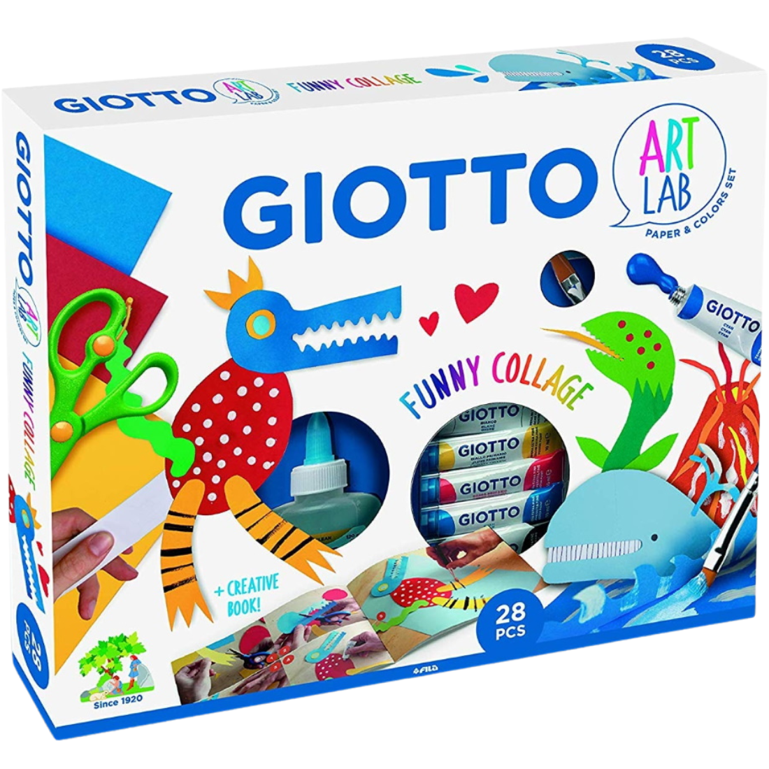 Conjunto Art Lab Funny Collage Giotto