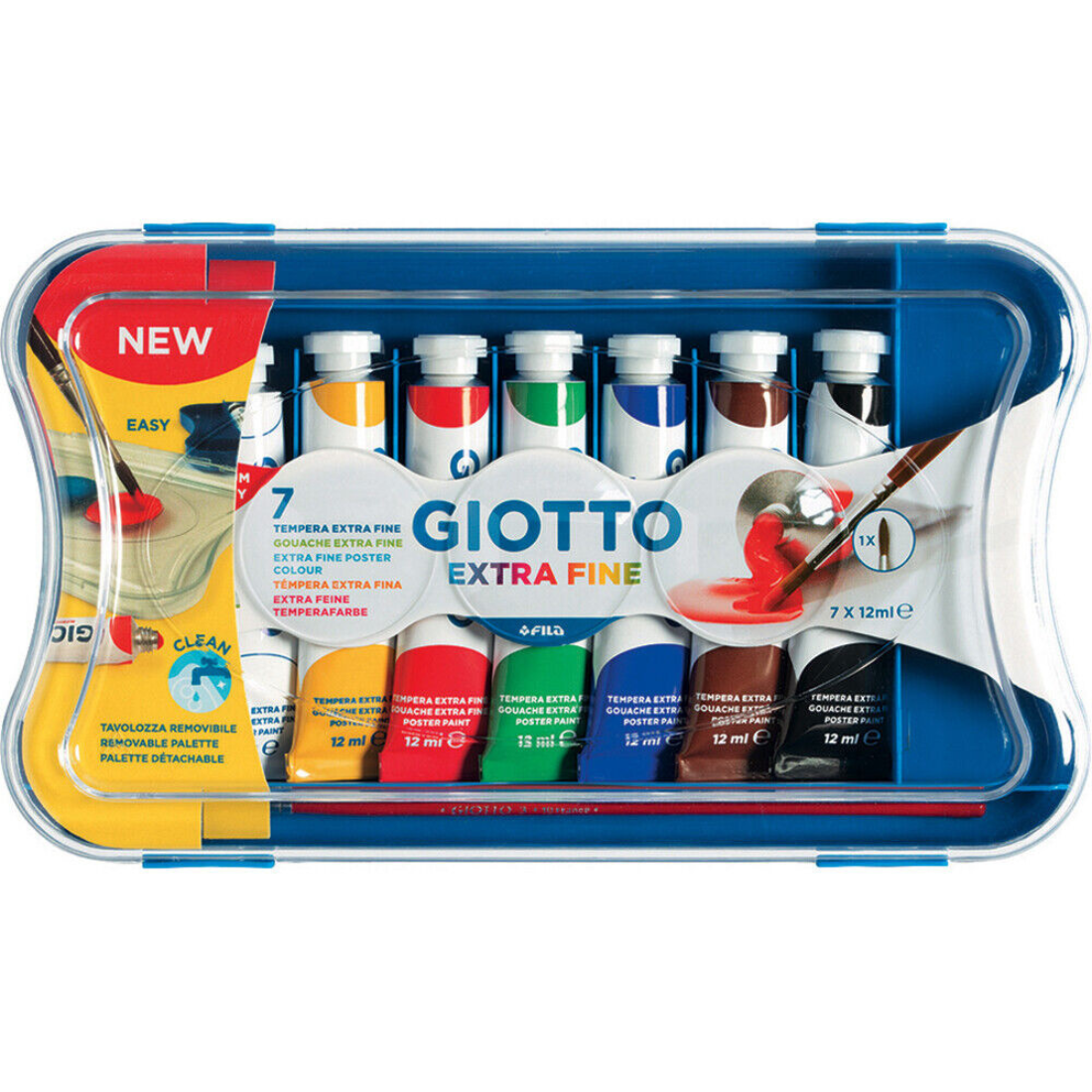 Set Guache Escolar Giotto 7X12ml