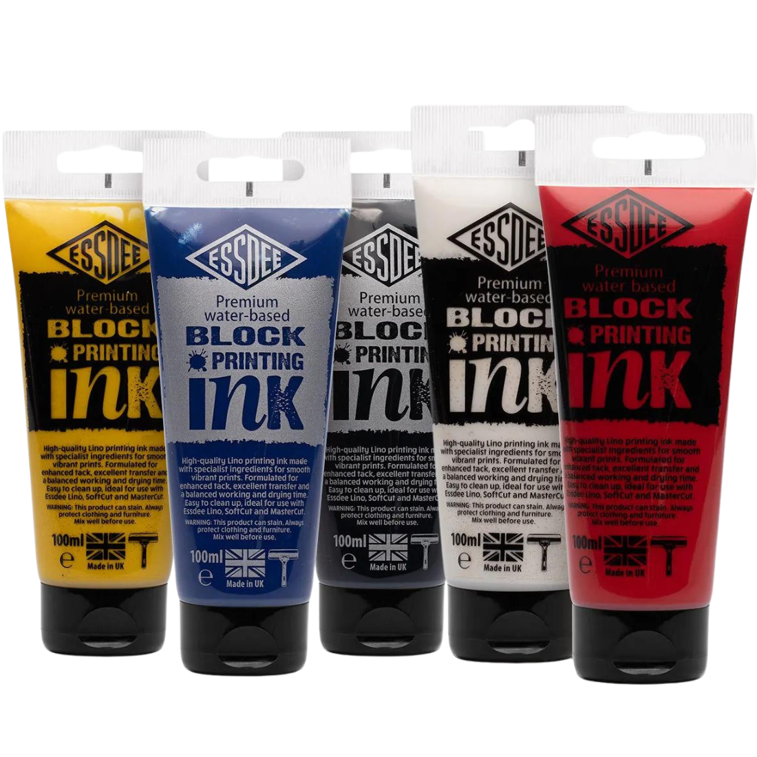 Set Tinta Impressão Linóleo Premium 5 Peças