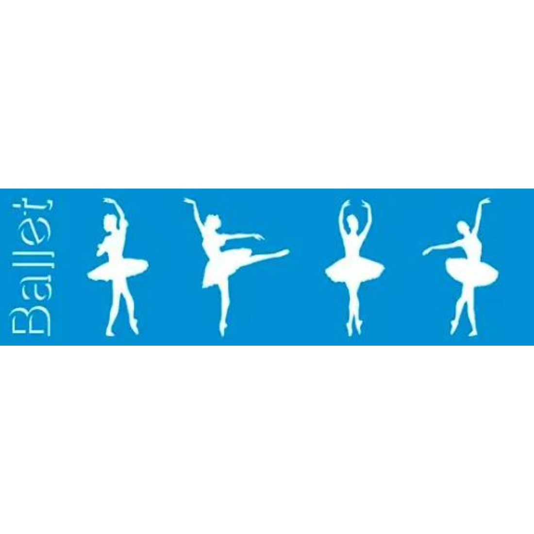 Stencil Estreito | Bailarinas STE-263 8X28cm