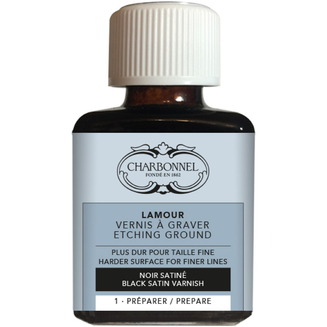 Verniz Negro Acetinado Lamour charbonnel